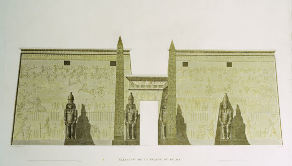 Luxor , Great Pylon a Jollois