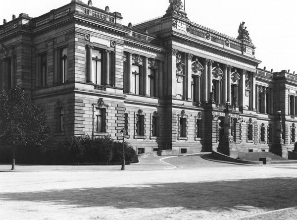 The Palace of the regional delegation at Strasbourg, c.1910 (b/w photo)  a Jousset