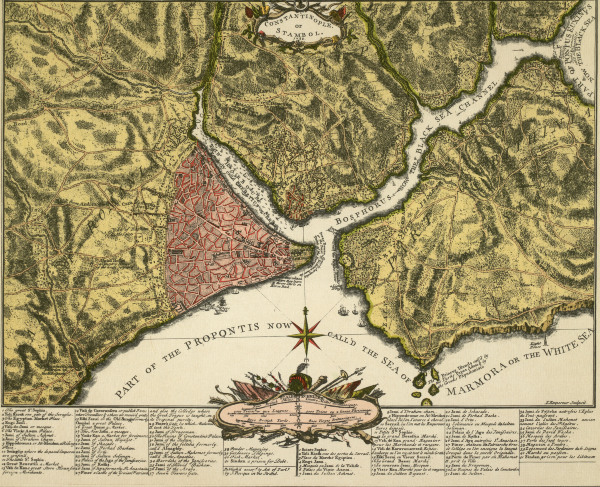 Constantinople , Map a Lempereur