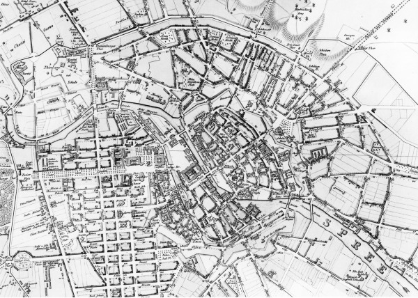 Berlin, town map 1832 a Magenhöfer