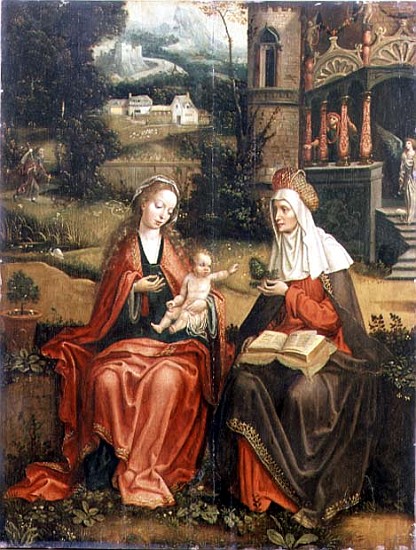 Madonna and Child with St. Anne a Master of 1518