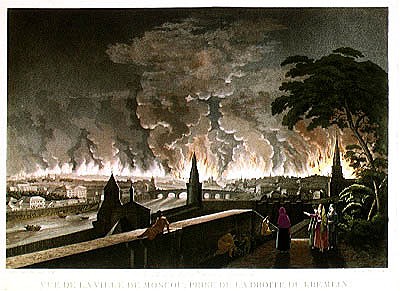 Fire in Moscow, September 1812. ; engraved by Gibele, 1816 a Notoff