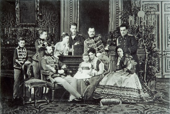 Family Portrait of Emperor Alexander II a Russian Photographer