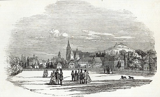 Coburg; engraved by W.J. Linton, from ''The Illustrated London News'', 13th September 1845 a Saxe-Coburg