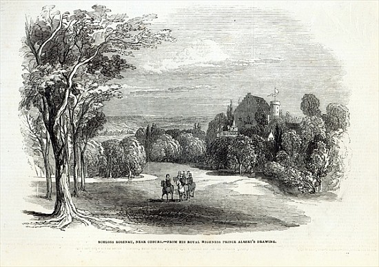 Schloss Rosenau, near Coburg, from ''The Illustrated London News'', 30th August 1845 a Saxe-Coburg