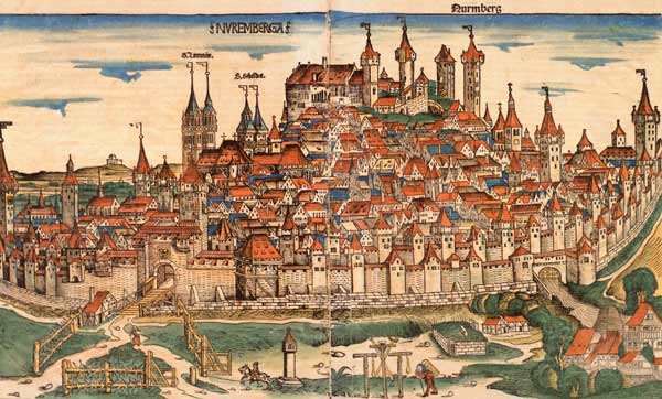Nuremberg, from: Schedel, World Chronicle a Schedel