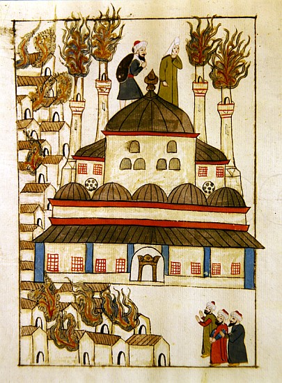 Ms. cicogna 1971, miniature from the ''Memorie Turchesche'' depicting the Hagia Sophia during the fi a Venetian School