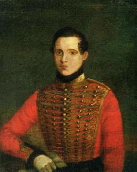 Portrait of the Poet Michail Lermontov, 1830s (oil on canvas)