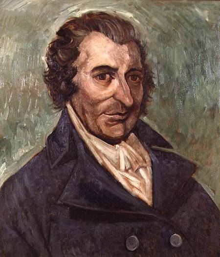 Portrait of Thomas Paine (1737-1809) a A. Easton