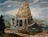 The Tower of Babel (panel) a Abel Grimmer