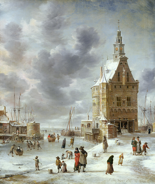 The City Gate of Hoorn a Abraham Beerstraten