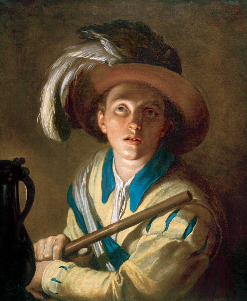 The flute player a Abraham Bloemaert