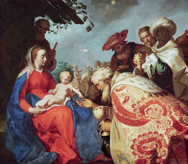 The Adoration of the Magi a Abraham Bloemaert