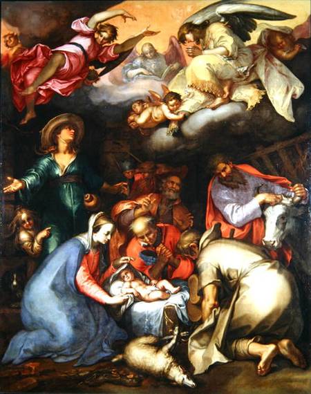 Adoration of the Shepherds a Abraham Bloemaert