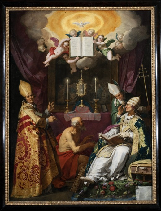 The Four Fathers of the Latin Church a Abraham Bloemaert