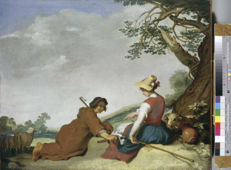 Schäferszene a Abraham Bloemaert