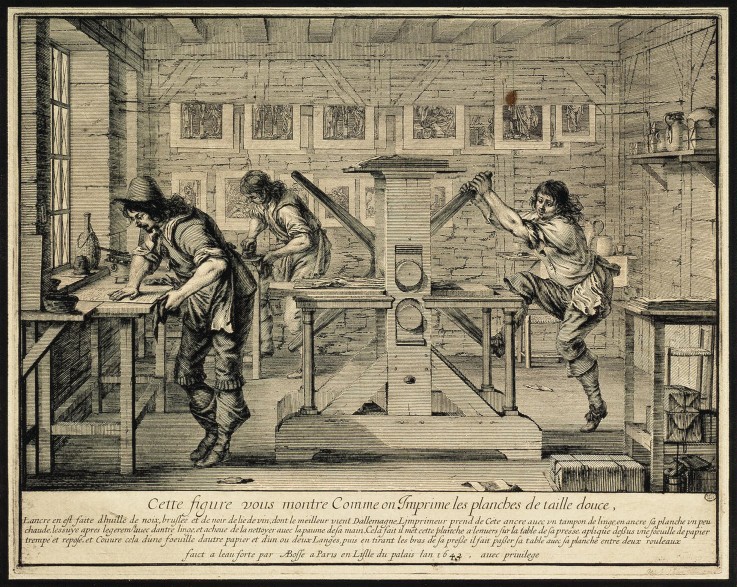 Workshop of an Engraver a Abraham Bosse