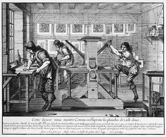 French printing press a Abraham Bosse
