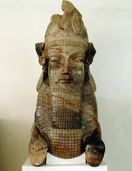 Human-headed capital, from the Tripylon, Persepolis, Iran a Achaemenid