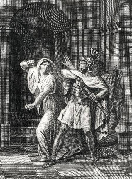 Illustration from 'Horatii' by Pierre de Corneille (1606-84) a Achille Deveria