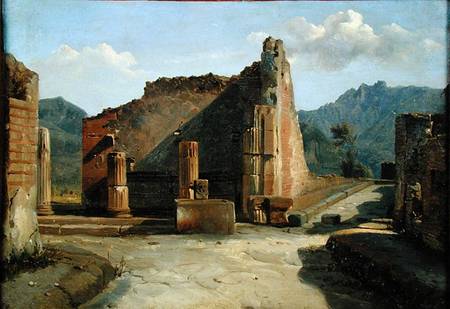 The Forum of Pompeii a Achille Etna Michallon