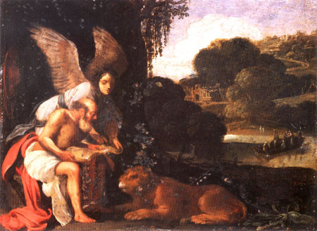 The St. Hieronymus in the wilderness a Adam Elsheimer