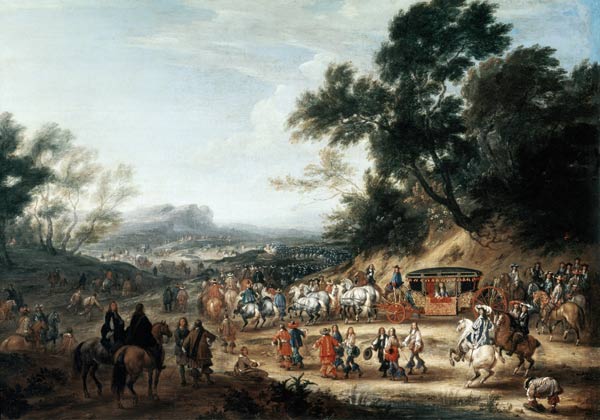 Louis XIV Travelling a Adam Frans van der Meulen
