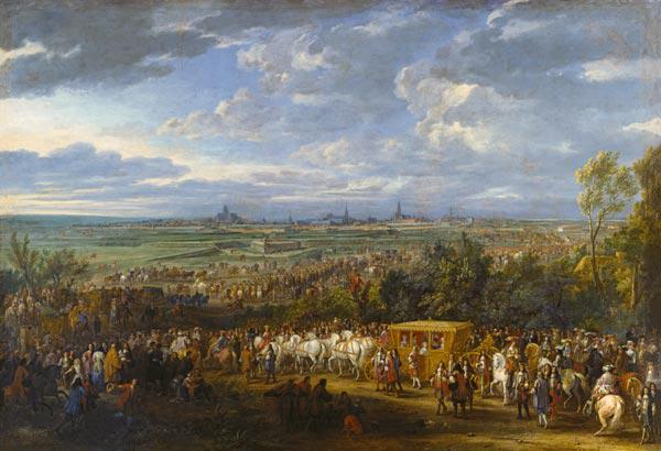 Einzug Ludwigs XIV. und seiner Gemahlin Marie-Therese in Arras am 20. Juli 1667