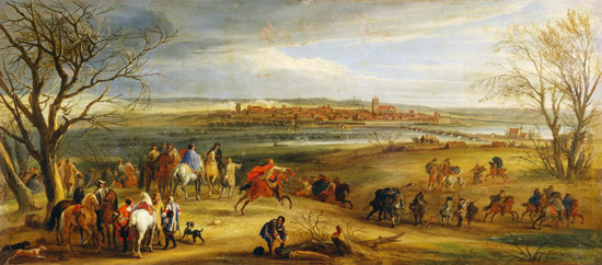 View of the Siege of Dole, 14th February 1668 a Adam Frans van der Meulen