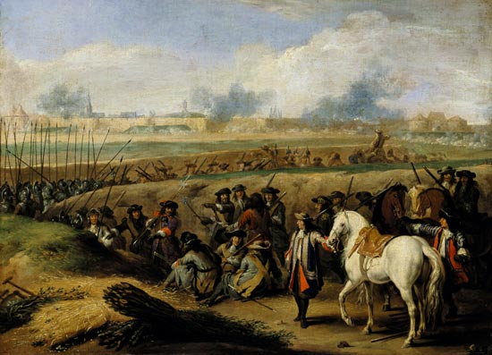 Louis XIV (1638-1715) at the Siege of Tournai a Adam Frans van der Meulen