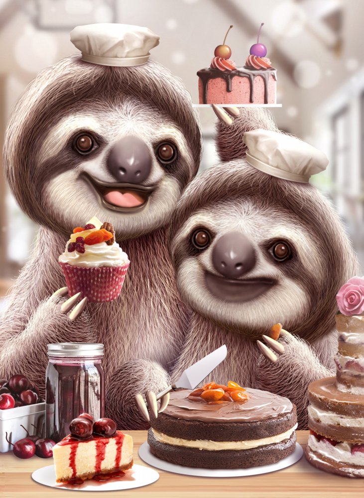 SLOTH BAKING CAKES a Adam Lawless