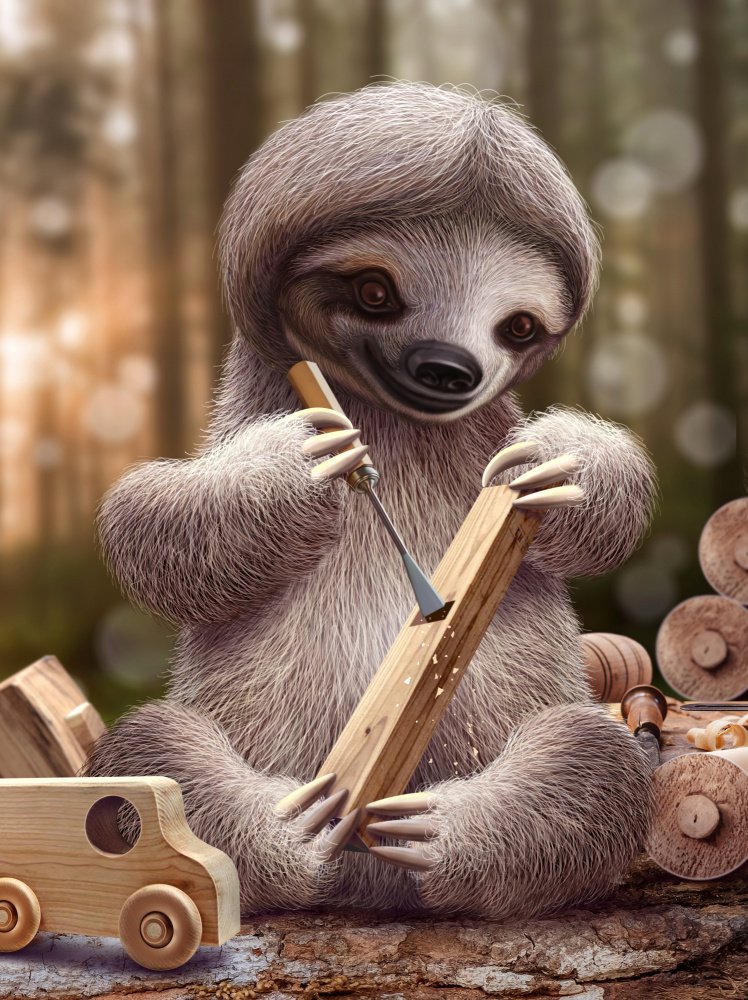 SLOTH THE TOY MAKER a Adam Lawless