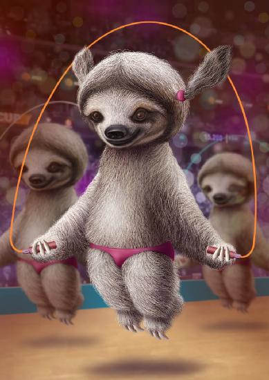 SLOTHS SKIPPING