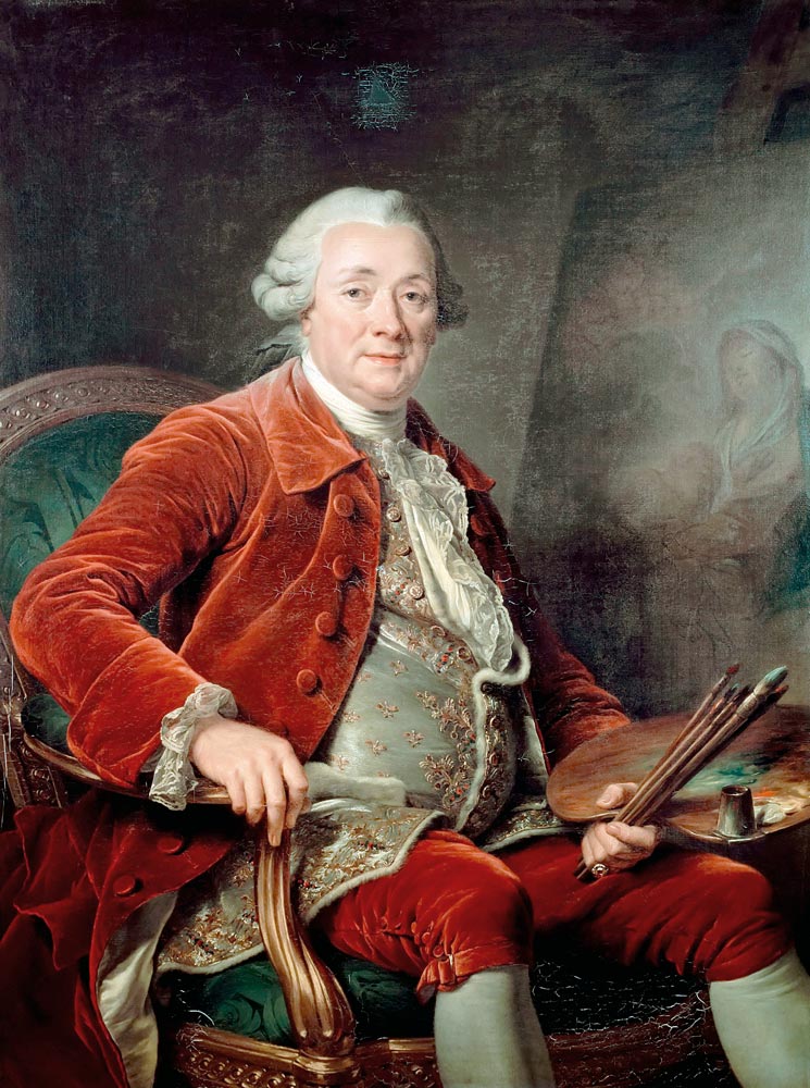 Portrait of Charles-Amédée-Philippe van Loo a Adélaide Labille-Guiard