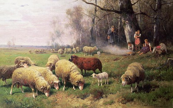 The Shepherd''s Family a Adolf Ernst Meissner