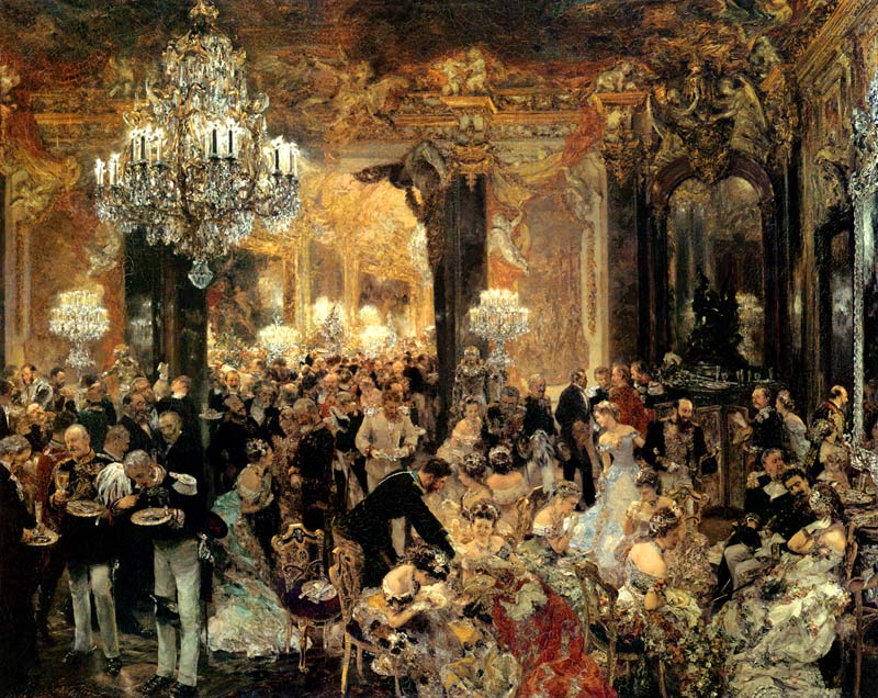 Ball dinner a Adolph Friedrich Erdmann von Menzel