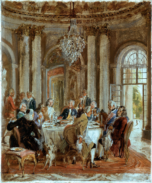 Frederick t.Gr.& dinner company a Adolph Friedrich Erdmann von Menzel