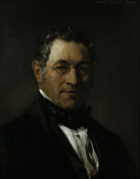 A.Menzel, Bildnis eines Herrn/ 1854 a Adolph Friedrich Erdmann von Menzel