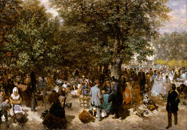 Ein Nachmittag im Tuileriengarten a Adolph Friedrich Erdmann von Menzel