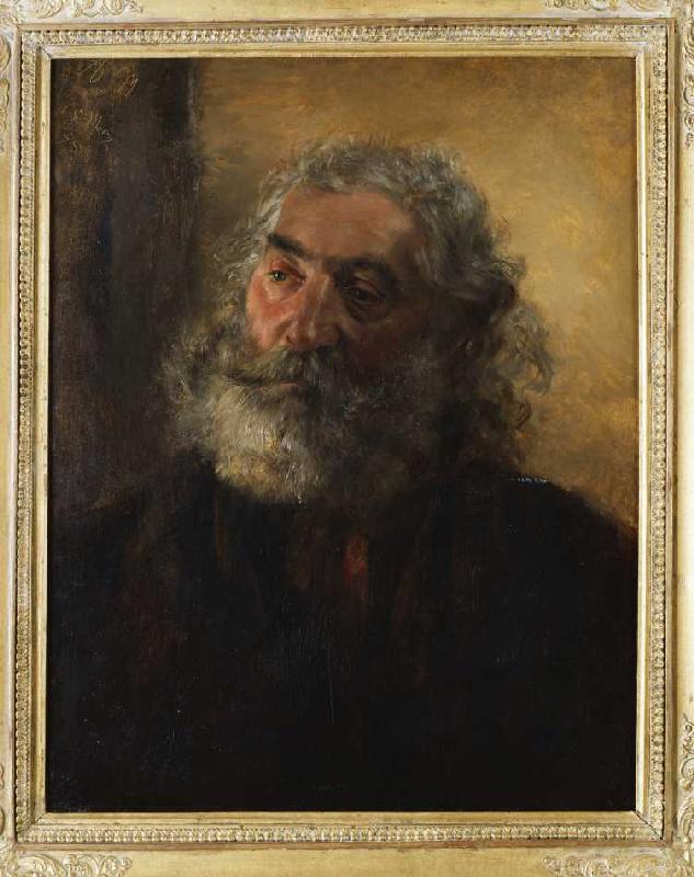 Portrait eines bärtigen Mannes a Adolph Friedrich Erdmann von Menzel