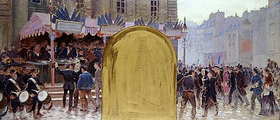 Enrolment of the volunteers, Place du Pantheon a Adolphe Gustave Binet