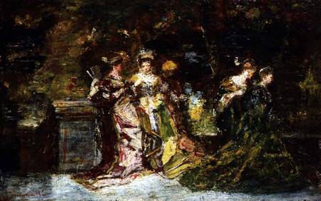 Women in a Park a Adolphe Jos.Th. Monticelli