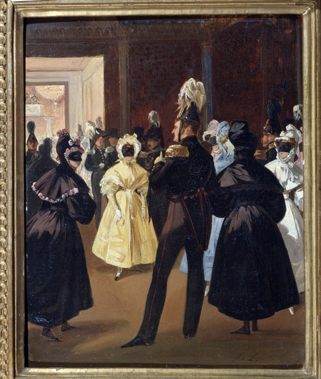 Emperor Alexander I. at the Masquerade Ball a Adolphe Ladurner