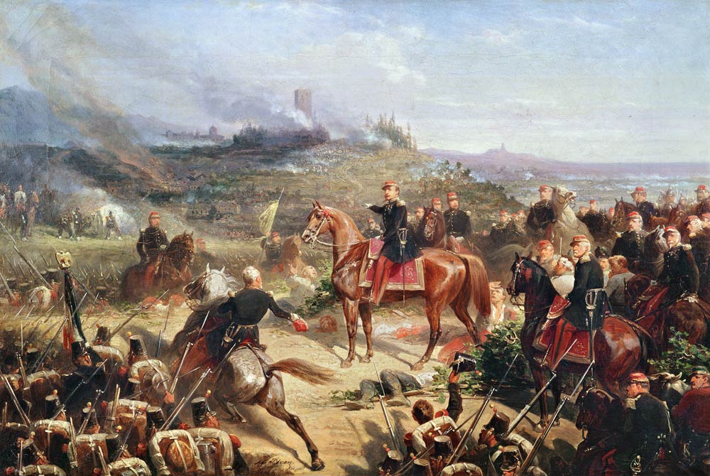 Battle of Solferino, 24th June 1859 a Adolphe Yvon