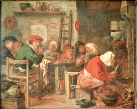 A Peasant Meal a Adriaen Brouwer