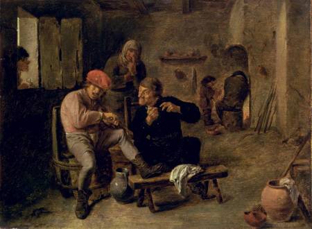 Tavern Scene, or The Village Fiddler a Adriaen Brouwer