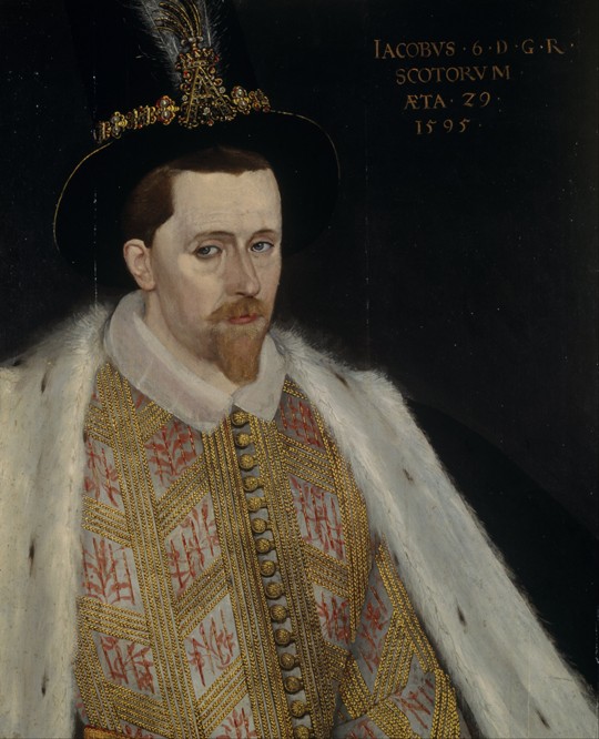 James VI and I (1566-1625), King of Scotland a Adrian Vanson