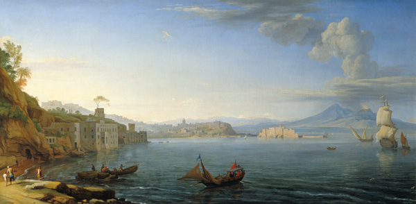 View of Naples a Adrien Manglard