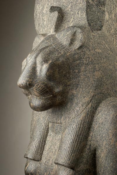 Statue der Göttin Sachmet (Detail) a Ägyptisch
