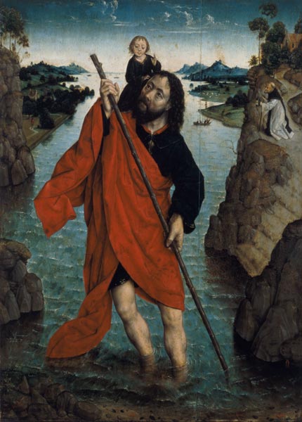 St. Christopher (panel) a Aelbert Bouts